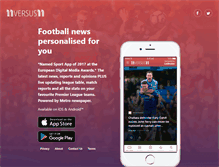 Tablet Screenshot of 11versus11.com